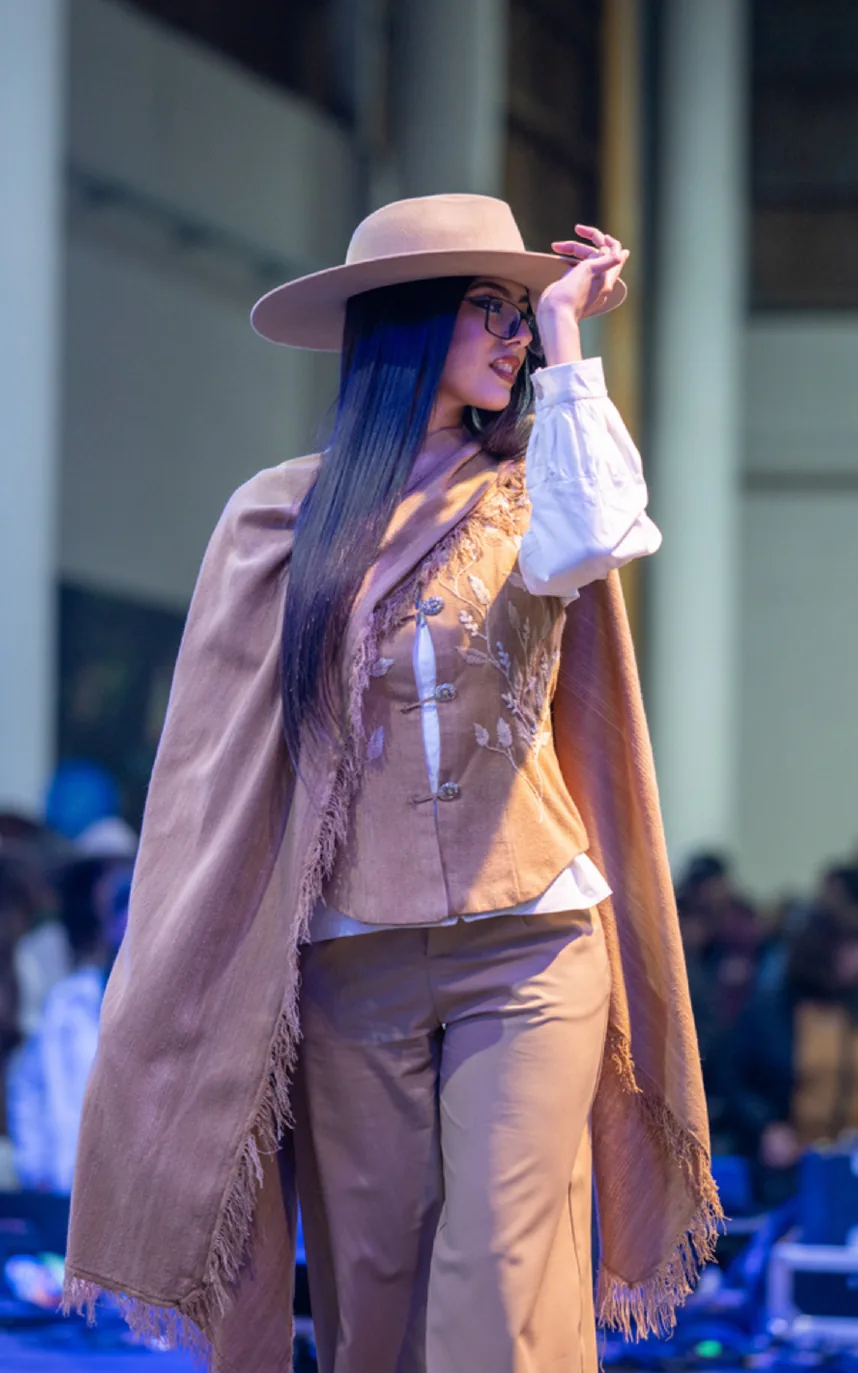 Diseño de Organza en pasarela